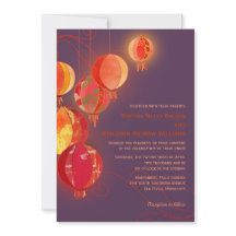 Lila Hochzeit von Rot-Papier-Lanterns