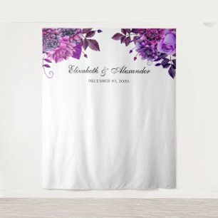 Lila Hochzeitslandschaft. Hintergrund Wandteppich