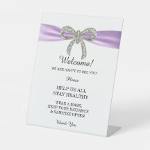 Lila Hochzeitssicherheit der Diamantenbühne