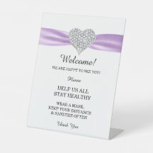 Lila Hochzeitssicherheit von Diamant Heart