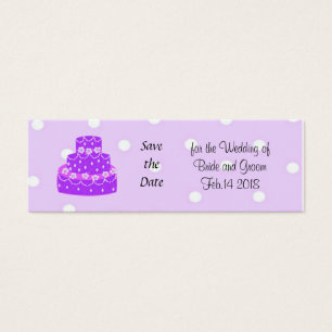 Lila Hochzeitstorte Save the Date