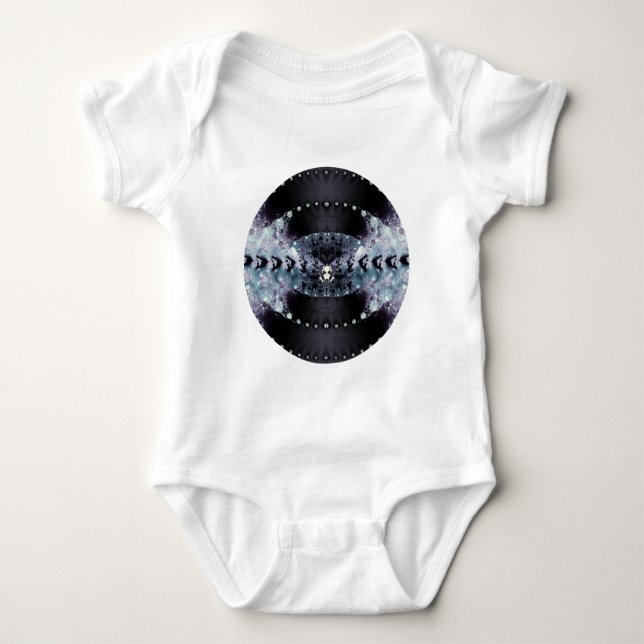 Lila Hole Baby Strampler (Vorderseite)