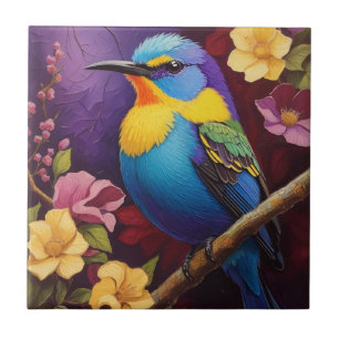 Lila Honeycreeper Fliese