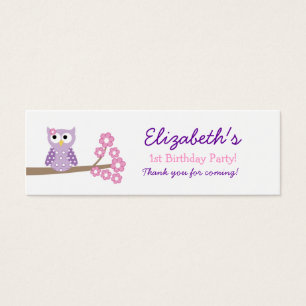 Lila Hoot Owl Geburtstagsfavorit
