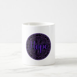 Lila Hope Mandala Kaffeetasse