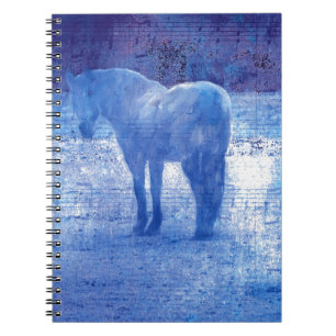 Lila Horse-Digitalbild Notizblock
