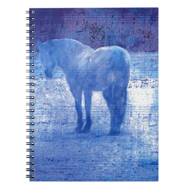 Lila Horse-Digitalbild Notizblock (Vorderseite)