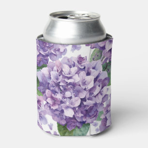 Lila Hortensie Wasserfarbe Floral Lavendelblüte Dosenkühler