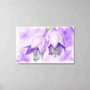 Lila Hosta-Blume Leinwanddruck