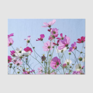 Lila hübsche Sommerblumenwiese Seidenpapier