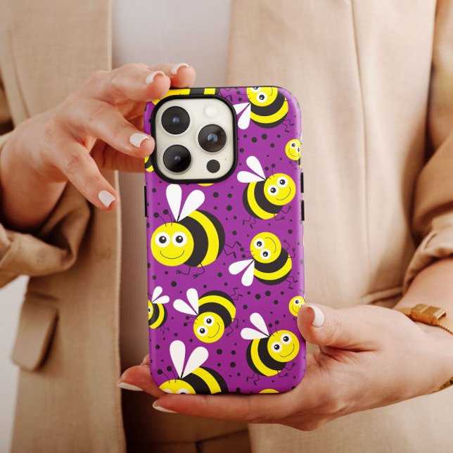 Lila Hummeln iPhone | iPhone 14 Case-Mate Hülle (Von Creator hochgeladen)