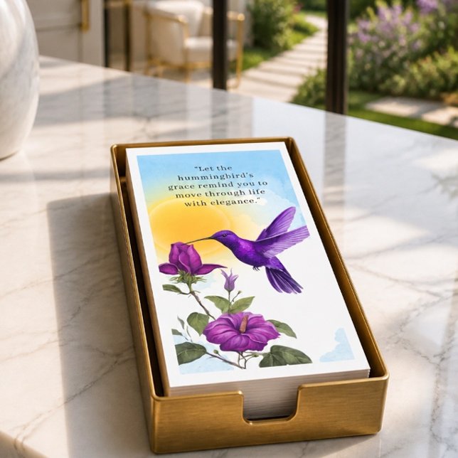Lila Hummingbird Paper Napkin Serviette (Von Creator hochgeladen)