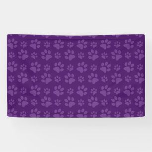 Lila Hundepapiermuster Banner