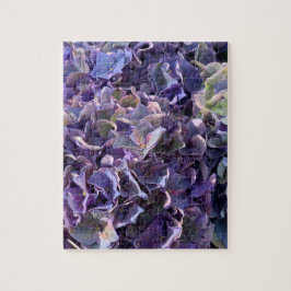 Lila Hydrangea Blume Original Foto einzigartig Puzzle