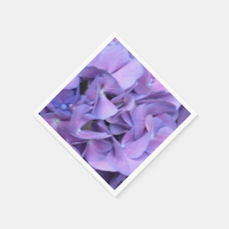 Lila Hydrangea-Blume Serviette