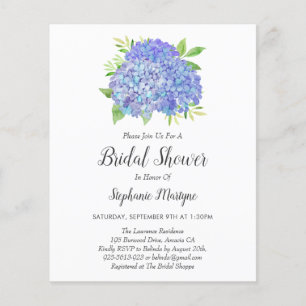 Lila Hydrangea Bouquet Budget Brautparty