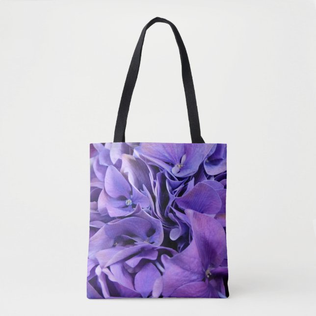 Lila Hydrangea-klassische Taschen-Tasche LK (Vorderseite)