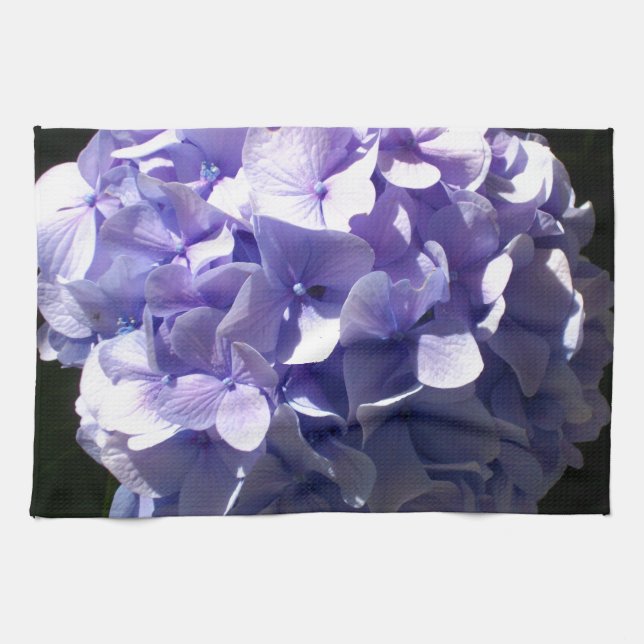 Lila Hydrangea Küchentuch (Horizontal)