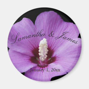 Lila Hydrangea Up Nah Hochzeit Magnet