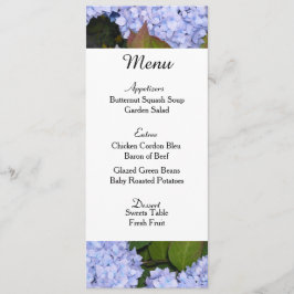 Lila Hydrangeas-Hochzeitkarte Menükarte