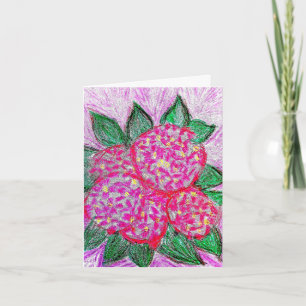 Lila Hydrangeas Karte