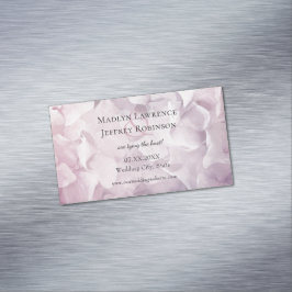Lila Hydrangegarten in Rosa Save the Date Magnetische Visitenkarte