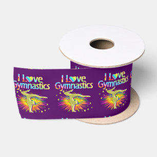 LILA I LIEBE GYMNASTICS RIBBON SATINBAND