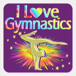 LILA I LIEBE GYMNASTICS STICKER
