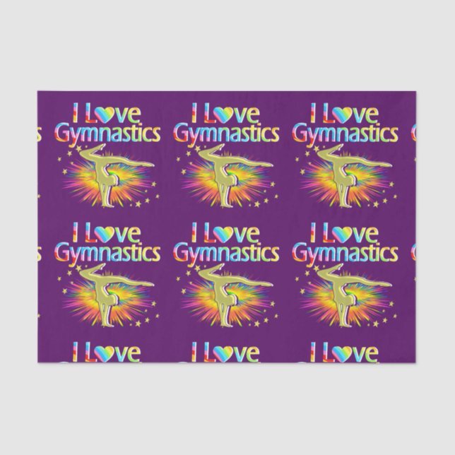 LILA-I-LIEBE-GYMNASTIK-GEWEBSBUCH SEIDENPAPIER (Vorderseite)