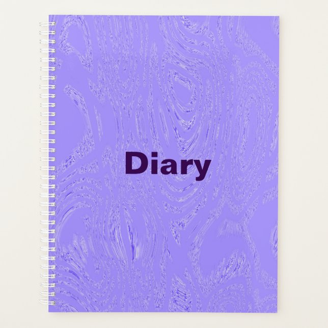 Lila Ice Diary Spiral Notebook Planer (Vorderseite)