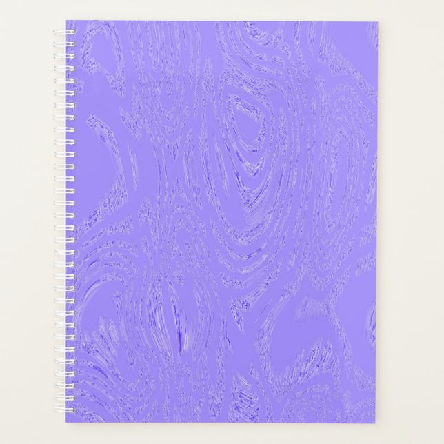 Lila Ice Spiral Notebook Planer (Vorderseite)