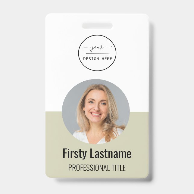 Lila ID-Karte | Modernes Minimalistisches Foto I Ausweis (Front)