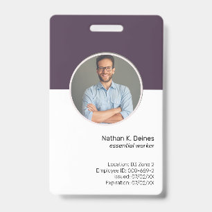 LILA ID Mitarbeiter Foto ID Company Security Ausweis