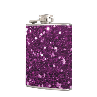 Lila Imitat-Glitzer-Glitzern Flachmann