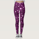 Lila Imitat-Glitzer-Glitzern Leggings<br><div class="desc">Bezaubernder großer lila Imitat-Glitter.
MERKEN SIE BITTE:  Diese sind Ebene Druckgraphiken - keine angehobenen Teile.</div>