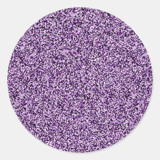 Lila Imitate Glitzer Umschlag Aufkleber (Vorderseite)