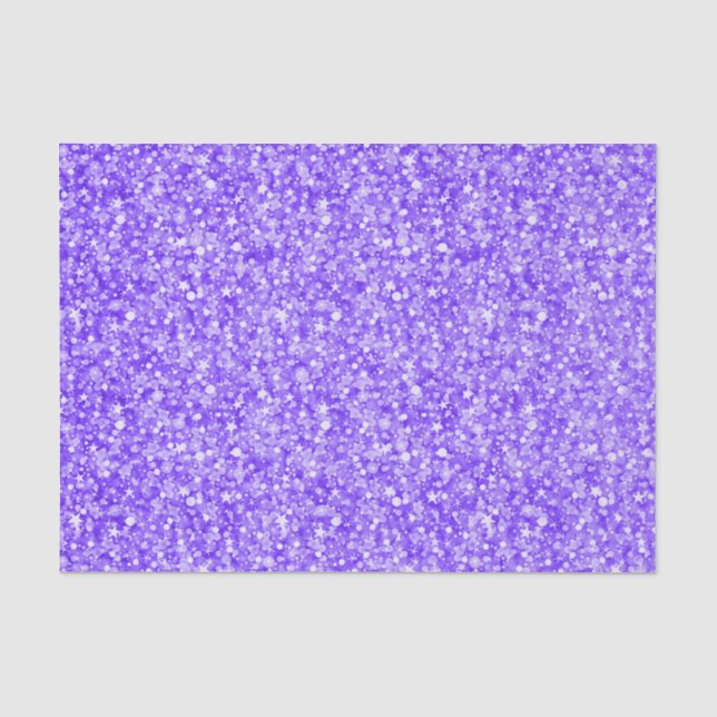 Lila Imitate Glitzer und Glitzern Seidenpapier (Vorderseite)