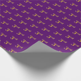 Lila, Imitate Gold 3. (3.) Event Wrapping Paper Geschenkpapier