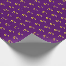 Lila, Imitate Gold 6. (6.) Event Wrapping Paper Geschenkpapier