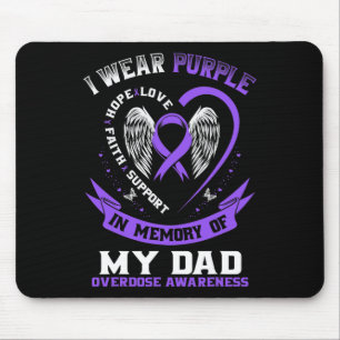 Lila in Erinnerung an das Bewusstsein meines Vater Mousepad