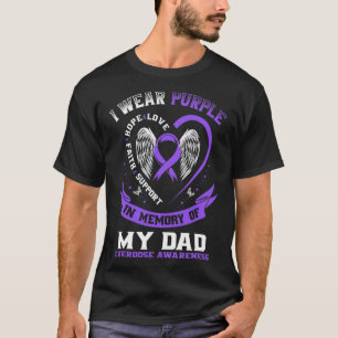 Lila in Erinnerung an das Bewusstsein meines Vater T-Shirt