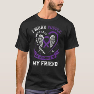 Lila in Erinnerung an die Alzheimer-Freundschaft B T-Shirt
