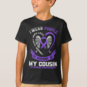 Lila in Erinnerung an meine Cousin Überdosierung A T-Shirt