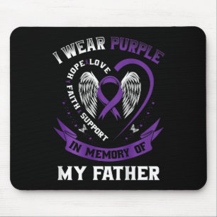Lila in Erinnerung an Pankreaskarzinom des Vaters  Mousepad