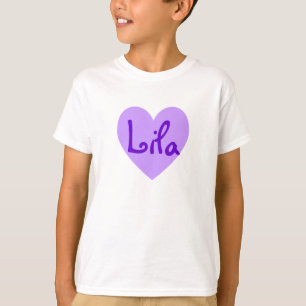 Lila in Lila T-Shirt