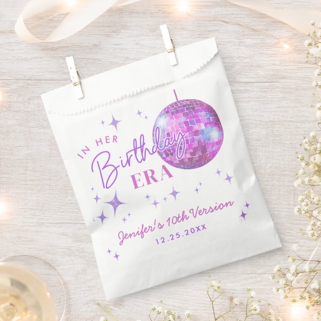 Lila in meiner Geburtsstunde Geschenktütchen (Ausgeschnitten)