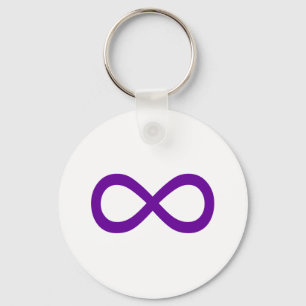 Lila Infinity-Symbol Schlüsselanhänger