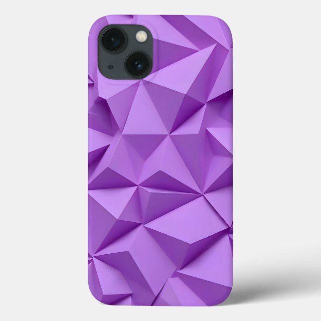 Lila iPhone-Hülle Geometrisch und Chic Case-Mate iPhone Hülle (Rückseite)