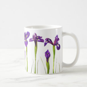 Lila Iris auf weißem Hintergrund - Blumeniris Tasse