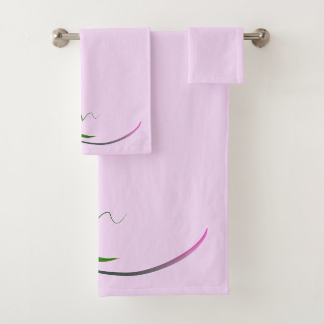Lila Iris Badhandtuch Set (Insitu)